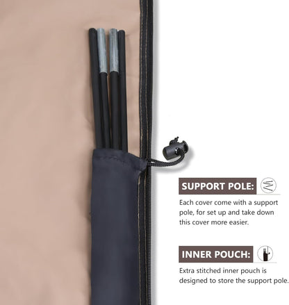 Support Pole with an inner pouch